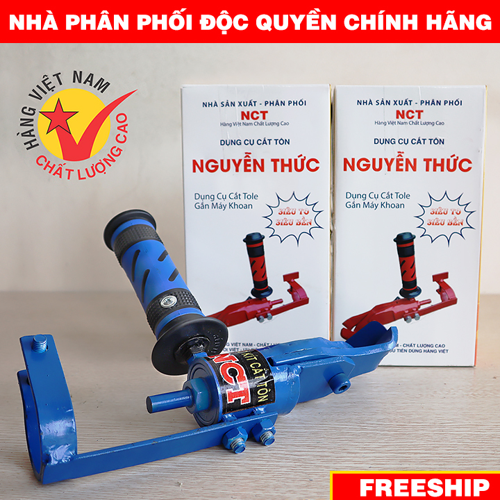 Lưỡi Cắt Tôn Gắn Máy Khoan - Dụng Cụ Cắt Tole Nguyễn Thức - Cắt Sắt , Cắt Tôn - Dày 1.5mm - Kéo Cắt Tôn Thế Hệ Mới - Máy Cắt Sắt Cầm Tay Mini