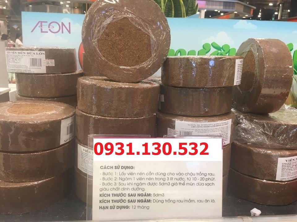 4 Viên Nén Đất Hữu Cơ Trồng Rau, Trồng Cây