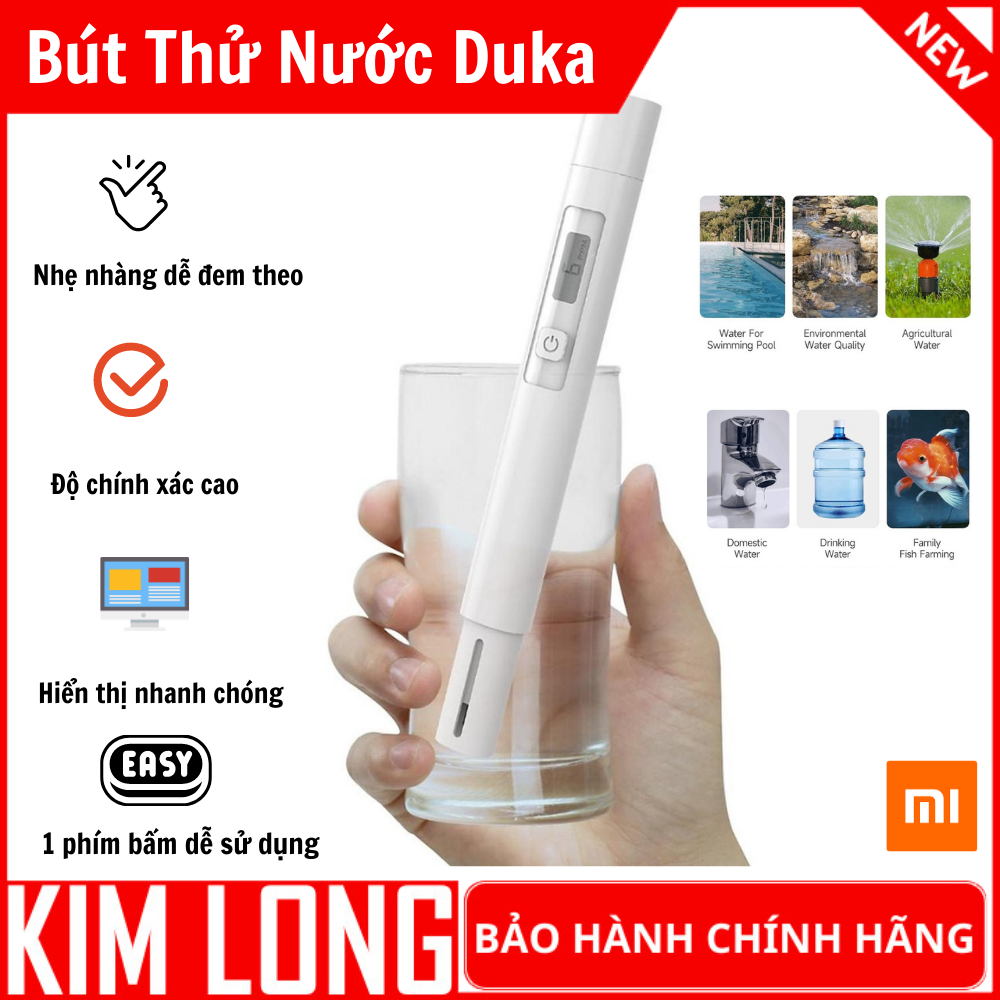 Bút thử TDS Xiaomiyoupin Duka Atuman, máy đo nước sạch, đo nồng độ chất rắn trong nước chính xác