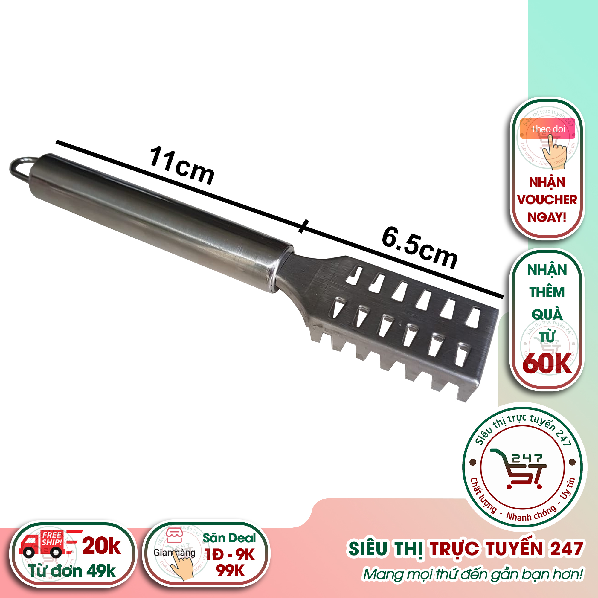 Đánh vảy cá inox Dụng cụ đánh vảy cá nhanh gọn giá tốt cho chị em nội trợ