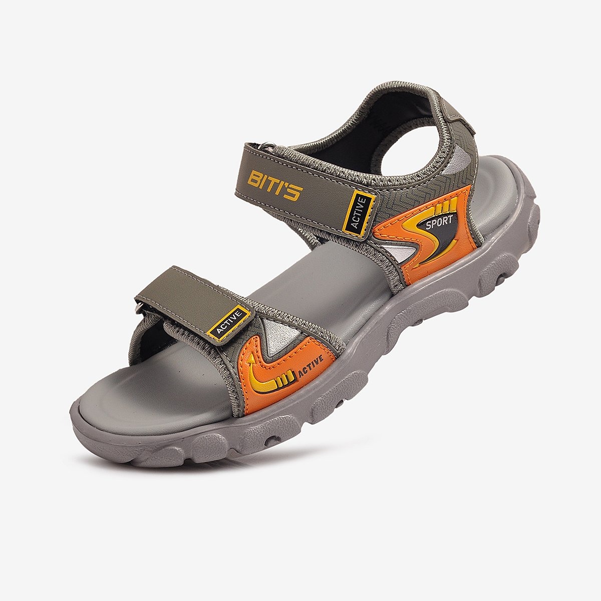 [Hoàn Xu] GIÀY SANDAL QUAI HẬU HỌC SINH BÉ TRAI BITI'S BEB002000 (ĐEN + XÁM) - BITIS