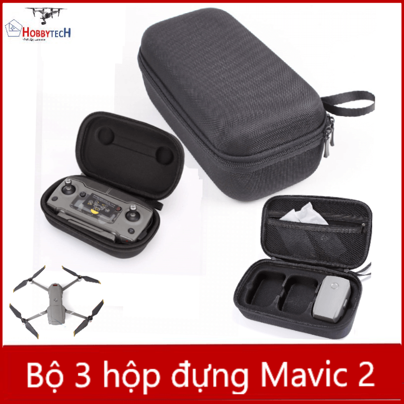 Bộ hộp đựng Mavic 2 pro zoom - combo 3 hộp - phụ kiện flycam hàng gốc DJI Mavic 2 pro zoom