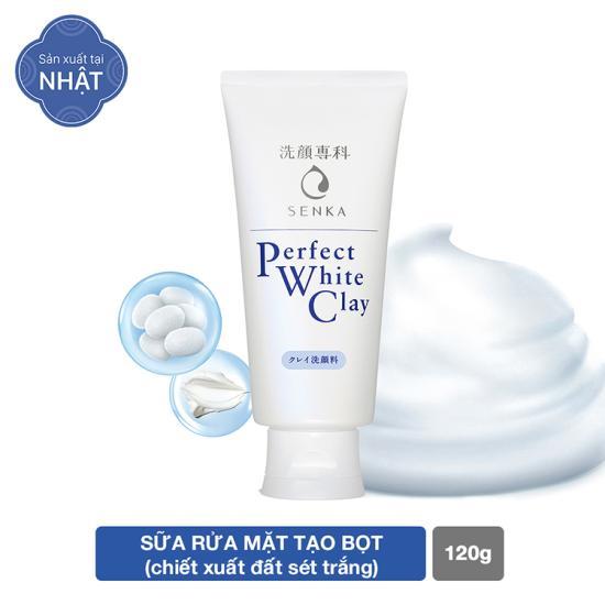 Sữa rửa mặt đất sét trắng senka nhật 120g