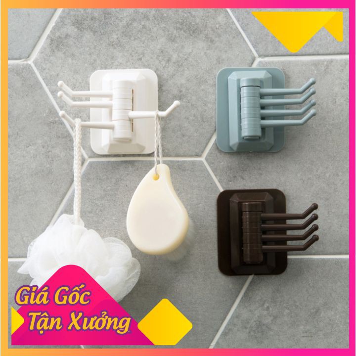 Móc dán tường 4 móc đa năng tiện lợi - mã 8611