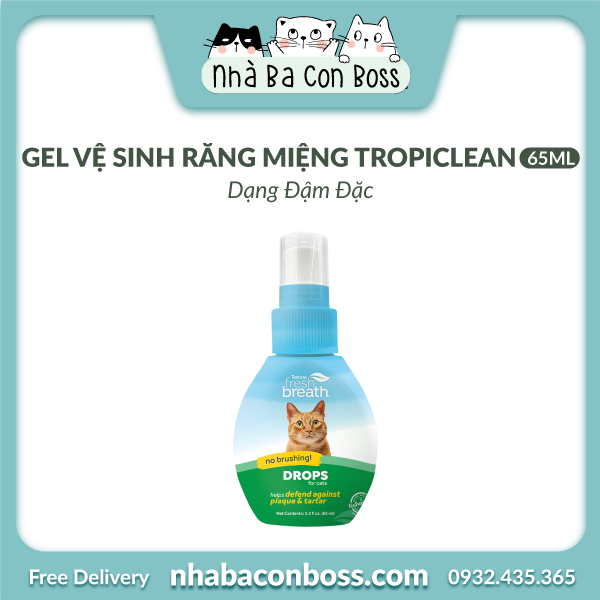 Dung Dịch Đậm Đặc Tropiclean Cho Mèo Chai 65ml