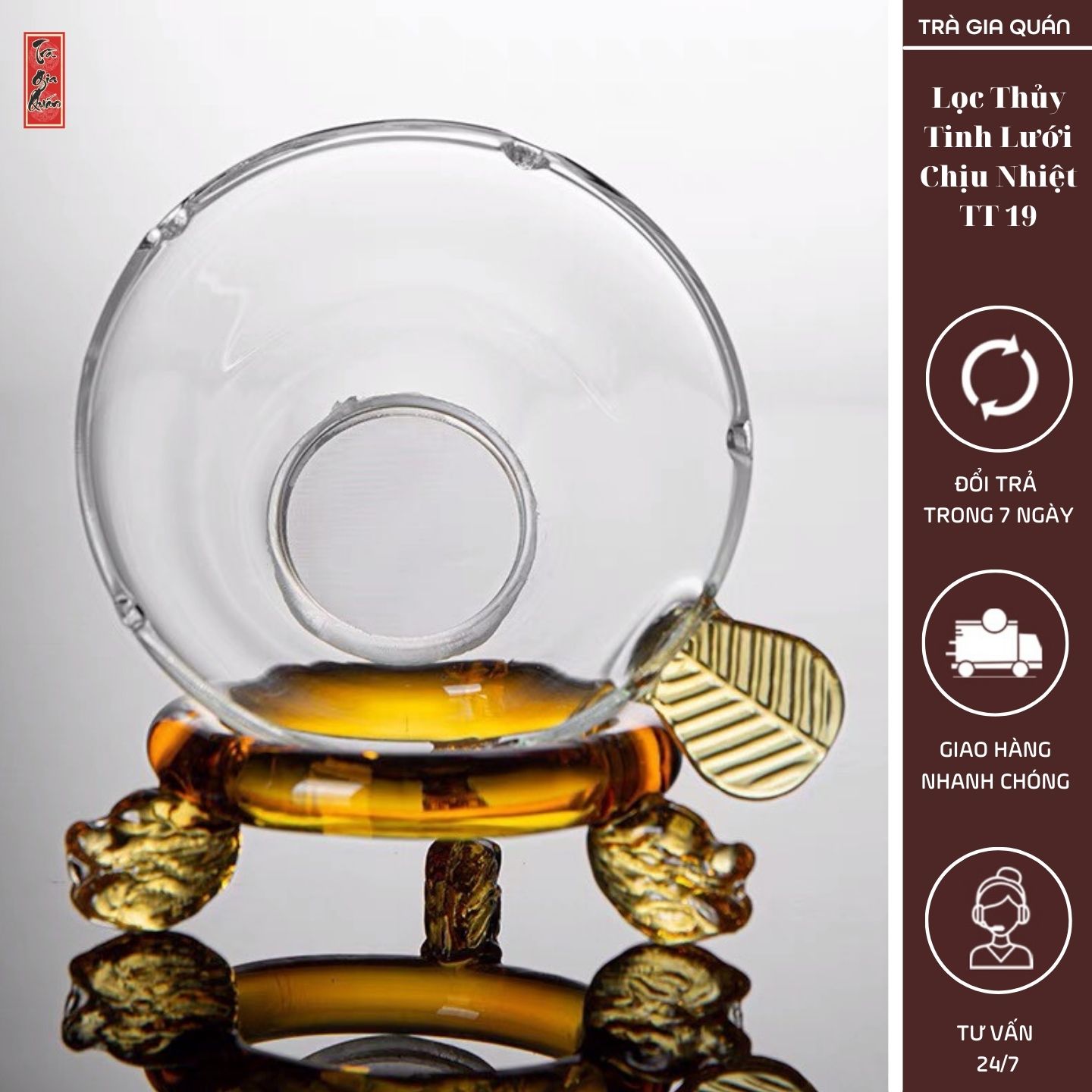 Tống trà thủy tinh chịu nhiệt cao cấp tt19