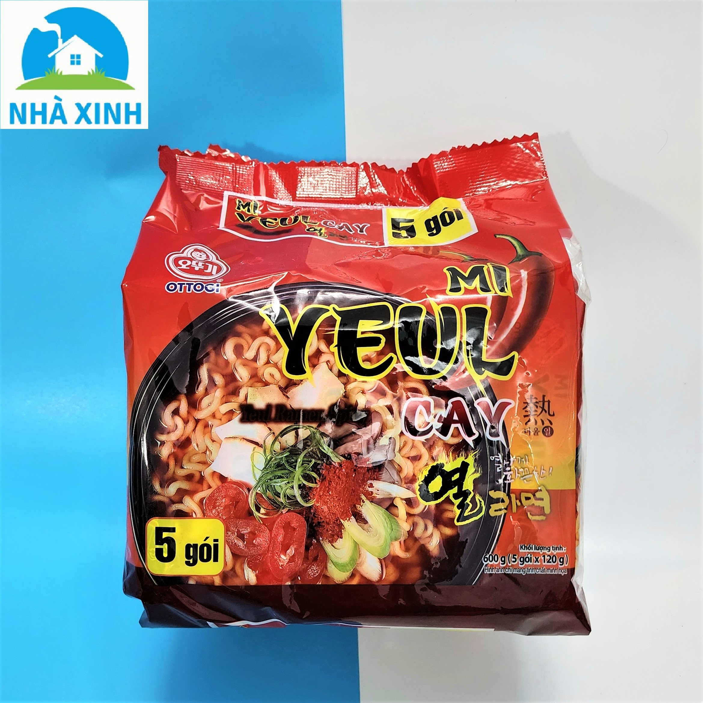 Lốc 5 gói mì yeul cay ottogi 120g