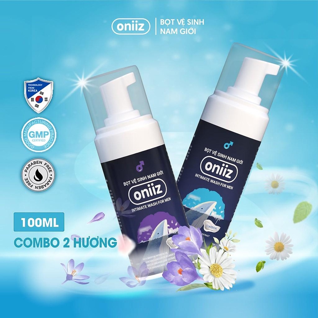 Dung dịch vệ sinh nam giới Oniiz PANDA 86 bọt vệ sinh nam tạo bọt dung dịch vệ sinh nam với chiết xuất từ nhiều loại thảo mộc thiên nhiên khử mùi và ngăn mùi hiệu quả