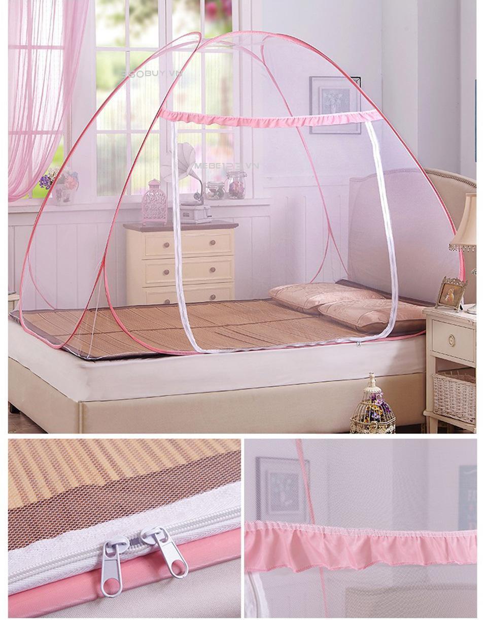[HCM]Mùng Chụp Tự Bung Xếp Gọn 1m5 x 2m