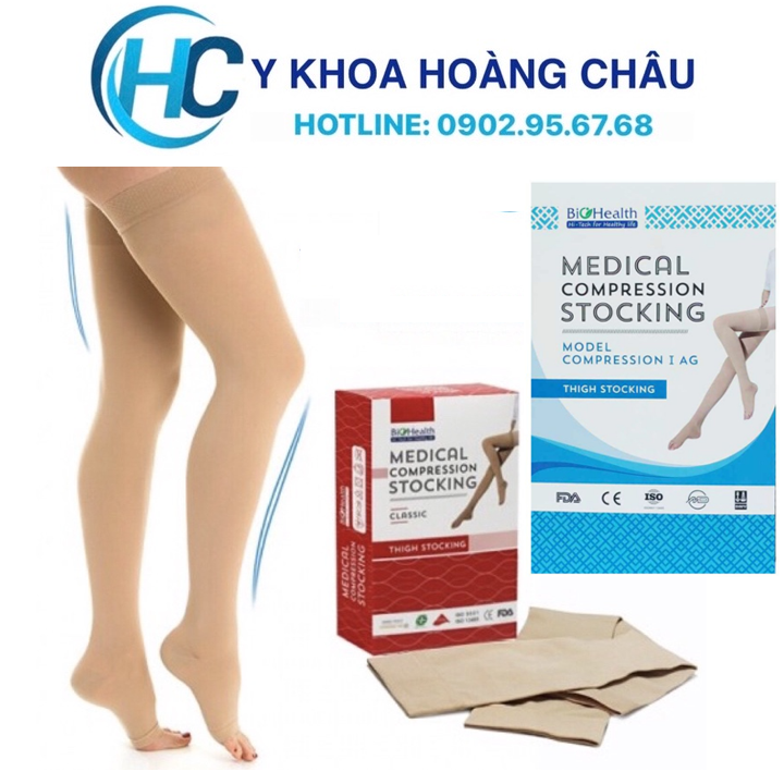 [CHÍNH HÃNG] Vớ y khoa đùi chống suy giãn tĩnh mạch Biohealth (Úc)