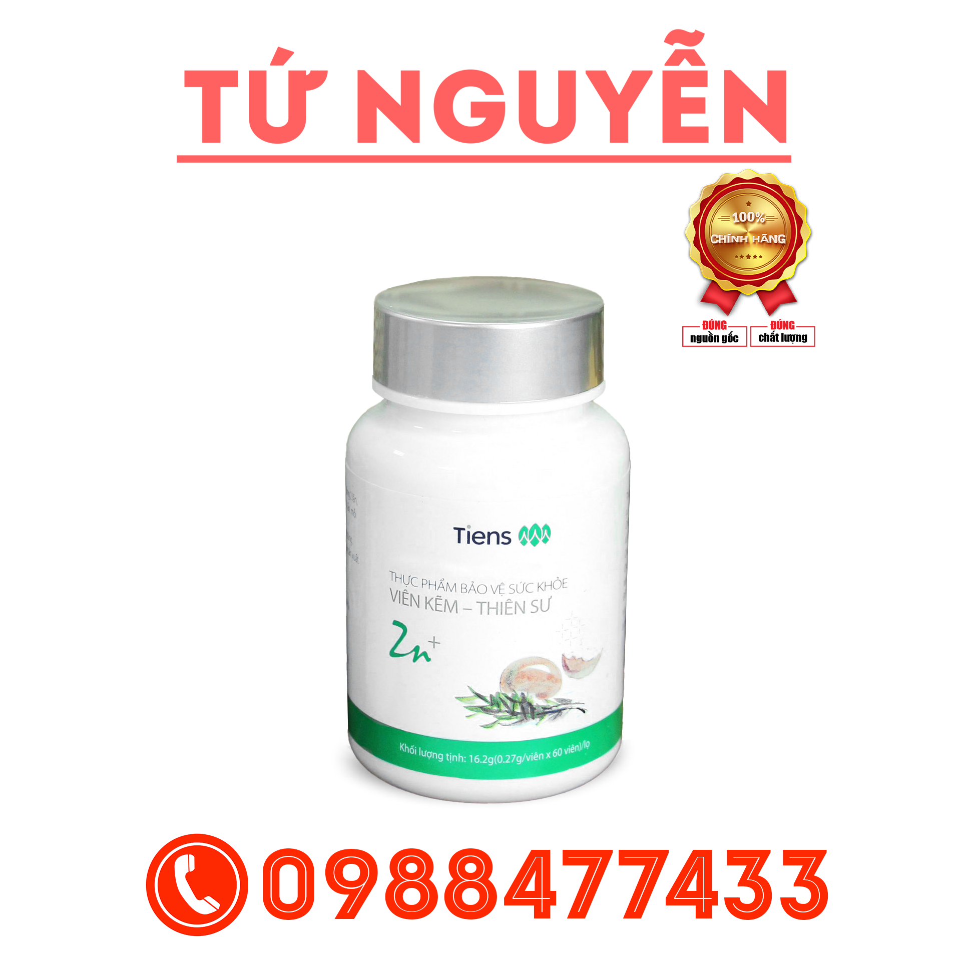 Viên kẽm - thiên sư - tiens