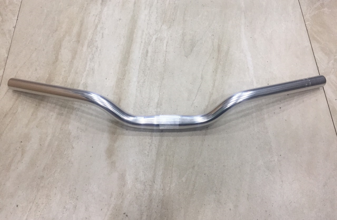 Ghi đông nhôm vểnh 25.4mm x 600mm (đen)- 560mm (màu bạc)