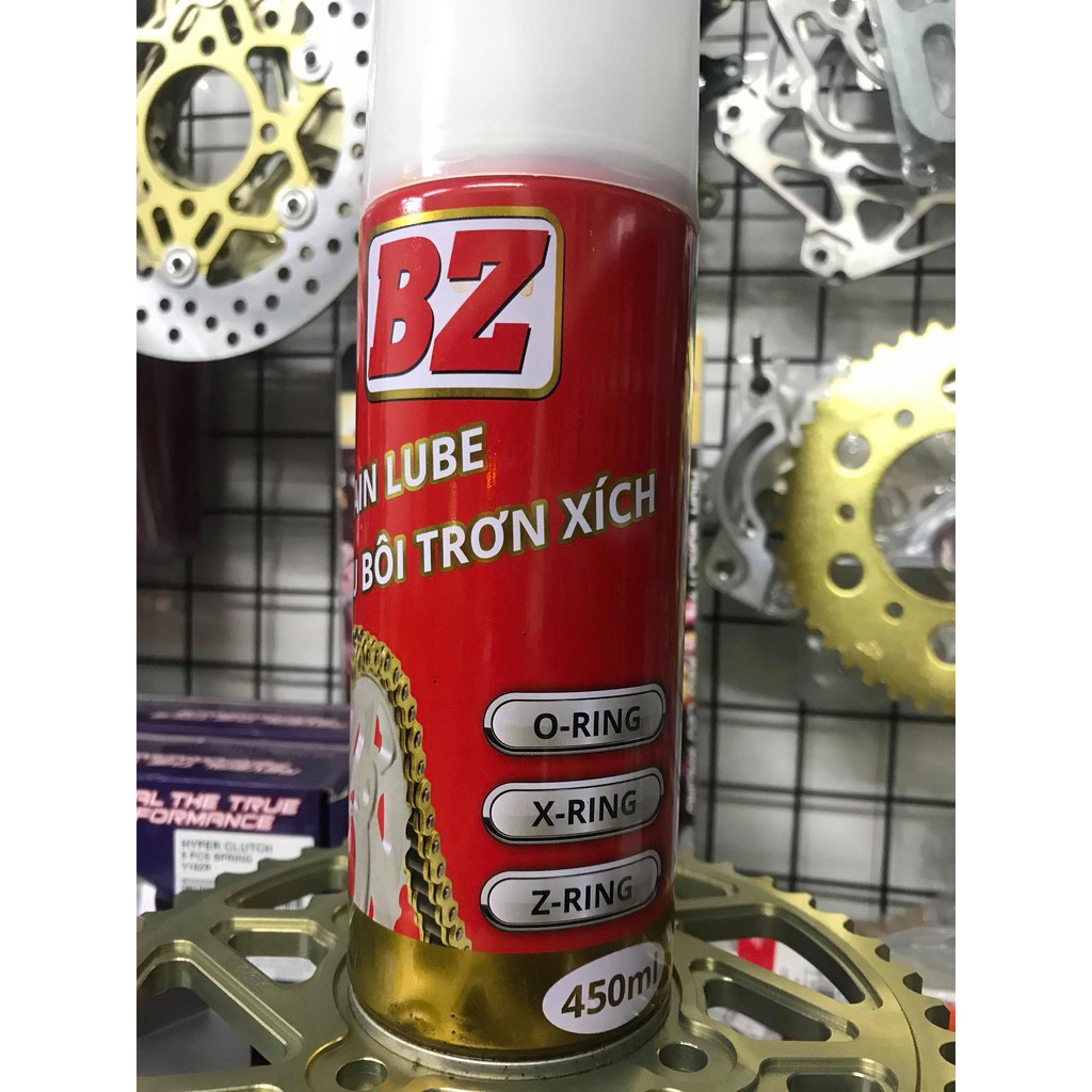 [HCM][BÔI TRƠN SÊN ] BZ CHAIN LUBE 450ML - BÁM DÍNH DẠNG TƠ NHỆN