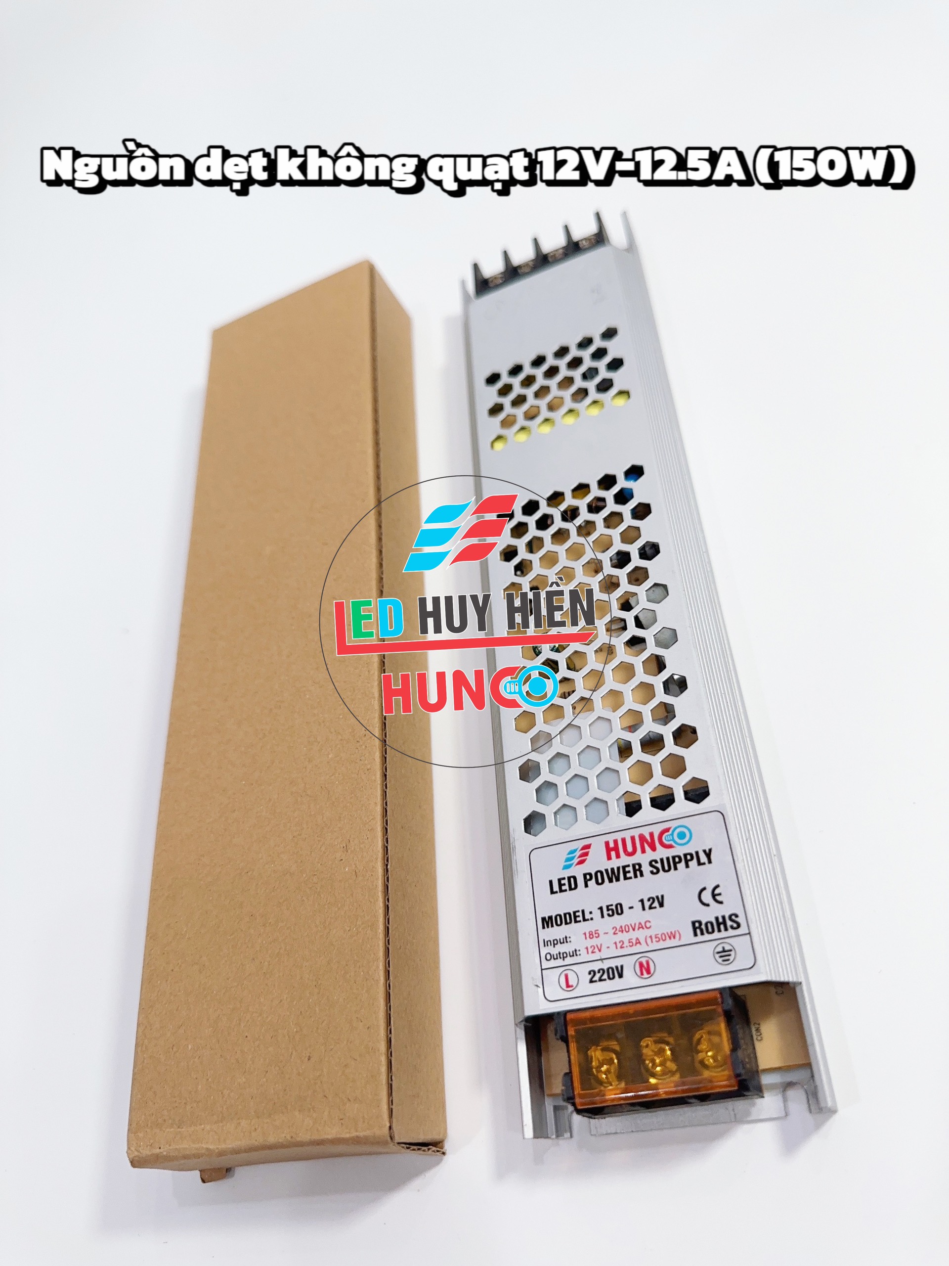 Nguồn led 12V12.5A, 12V25A Nguồn mỏng dẹt 12V 150W, 300W dùng cho tranh điện, led quảng cáo