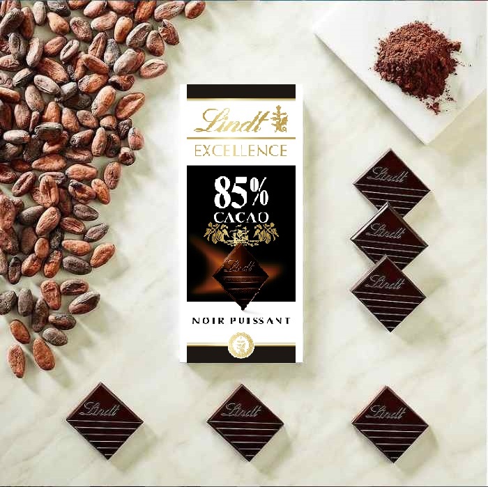 Socola đen 85% cacao 100g - Chocolate Lindt Excellence Noir 85 (Sô cô la nhập khẩu Pháp)