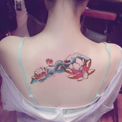 [HCM]HÌNH XĂM DÁN HOA SEN KÍCH THƯỚC 15 x 21 CM