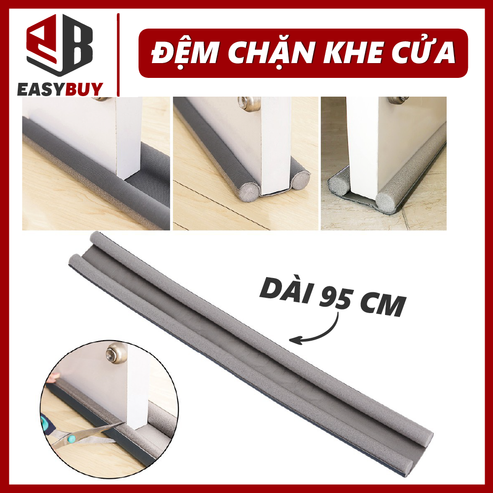 Đệm chặn khe cửa 95cm chống côn trùng ngăn tiếng ồn chắn gió, Giữ nhiệt điều hòa