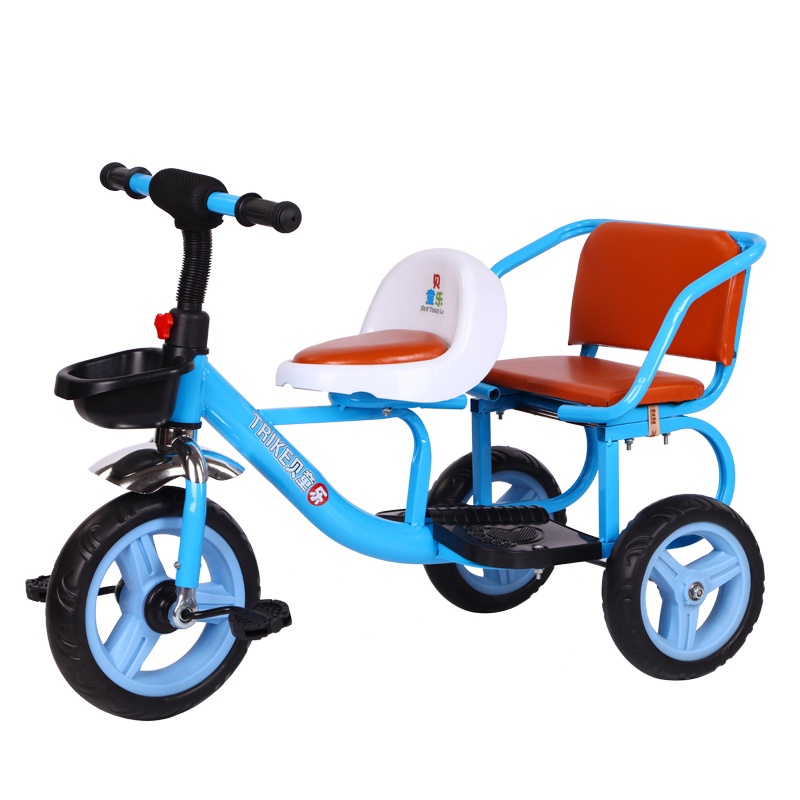Xe đạp xích lô cho bé 2 chỗ ngồi phù hợp cho trẻ từ 1 đến 5 tuổi siêu dễ thương