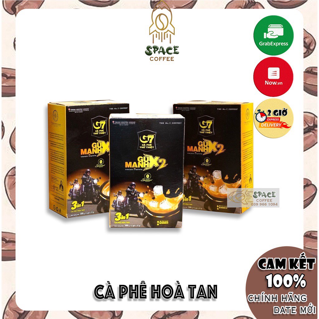 Cafe hòa tan gu mạnh - hàng chính hãng