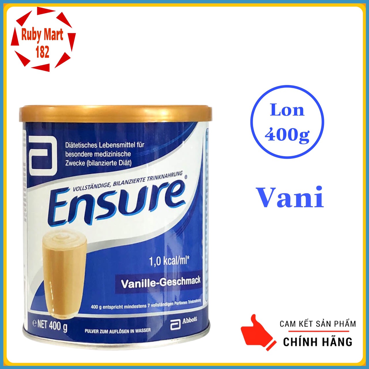 Sữa ensure đức lon 400g