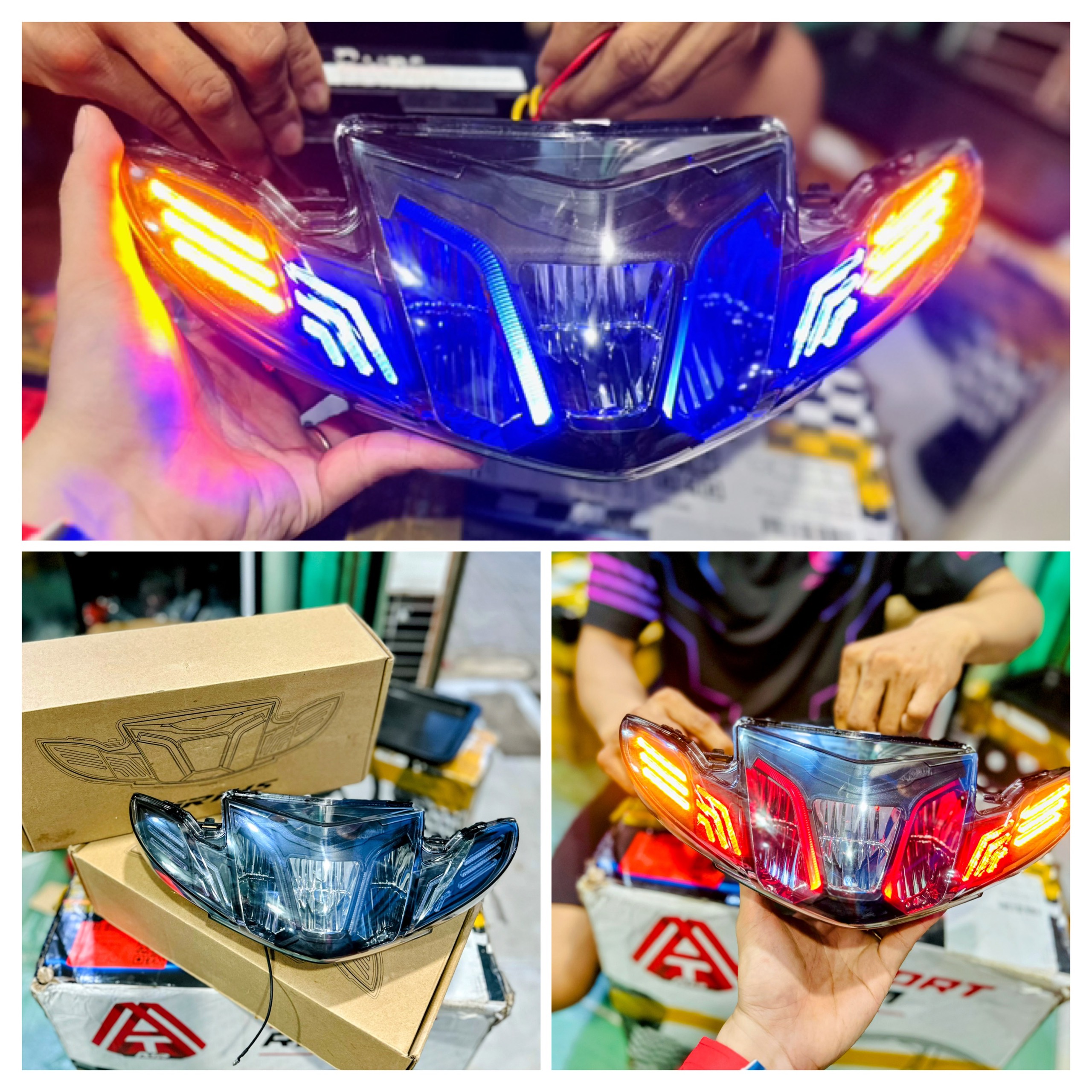 Choá đèn Dyno 2 tầng sirius 50/110cc chính hãng - ốp sihello