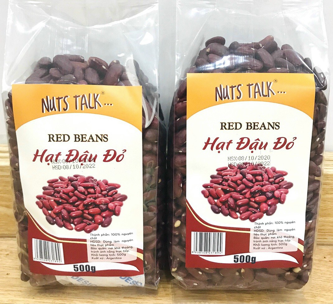 500G Hạt Đậu Đỏ- Red Beans -Nuts Talk-Đồ Ăn Vặt-Ăn Vặt- Uy Tín