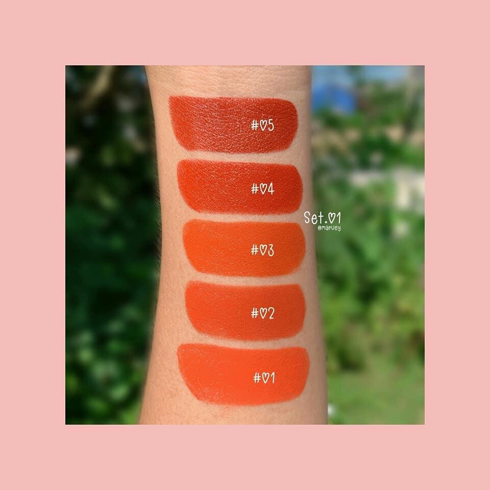 [Odbo] Set son thỏi 5 cây Odbo Dreaming Lipstick Thái Lan