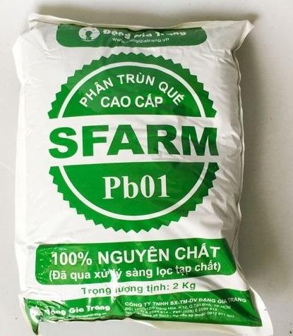 Phân Trùng Quế gói 2kg chuyên dùng cho rau và hoa kiểng