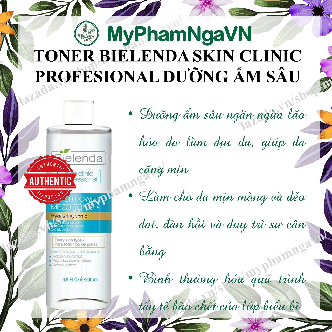 [HCM]Toner Bielenda Xanh Dương Dưỡng Ẩm