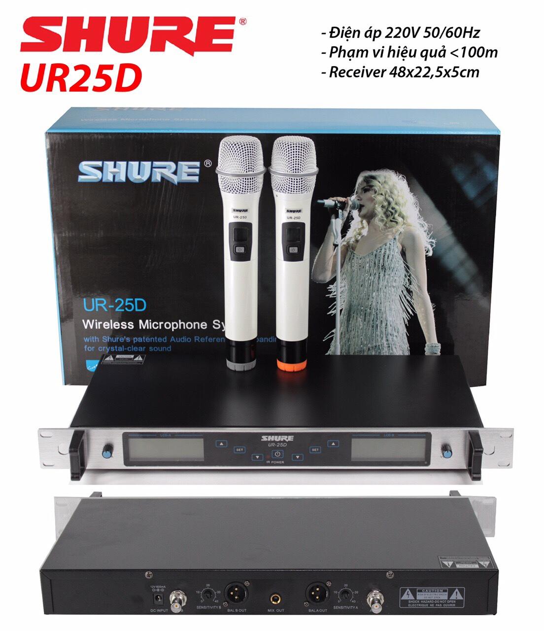 Micro không dây shure ur25d