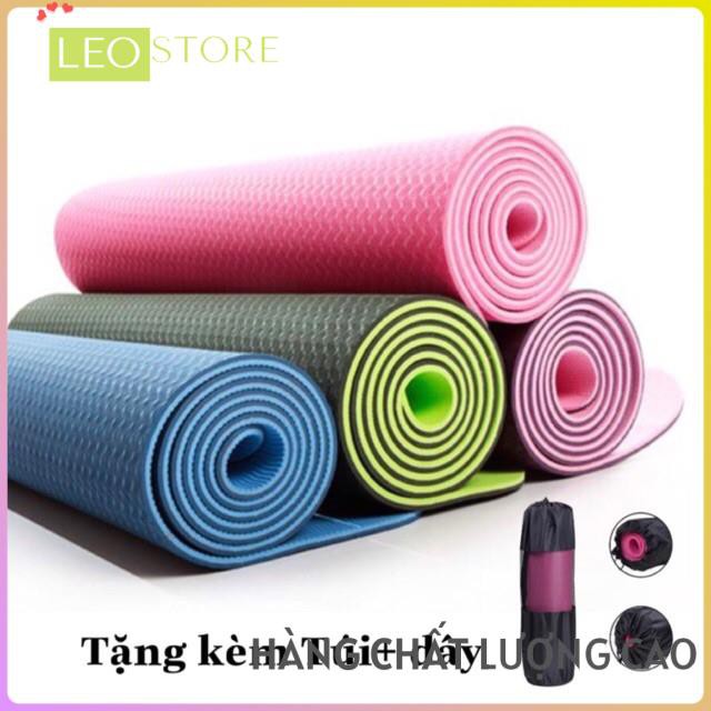 Thảm tập yoga- thảm tập gym TPE siêu bền 6mm hàng cao cấp - Hàng Cao Cấp -