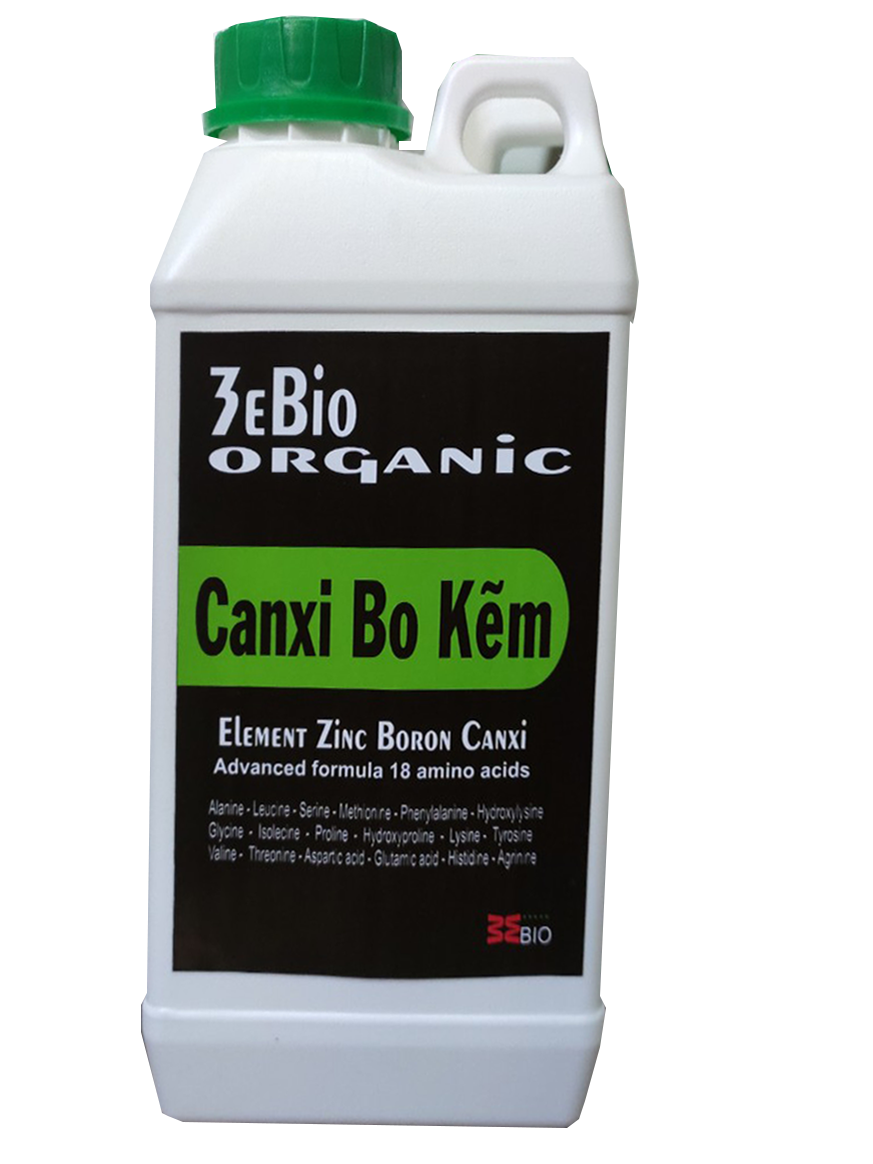 Phân bón CANXI BO KẼM chống rụng trái nứt trái kháng bệnh chai 1 lít