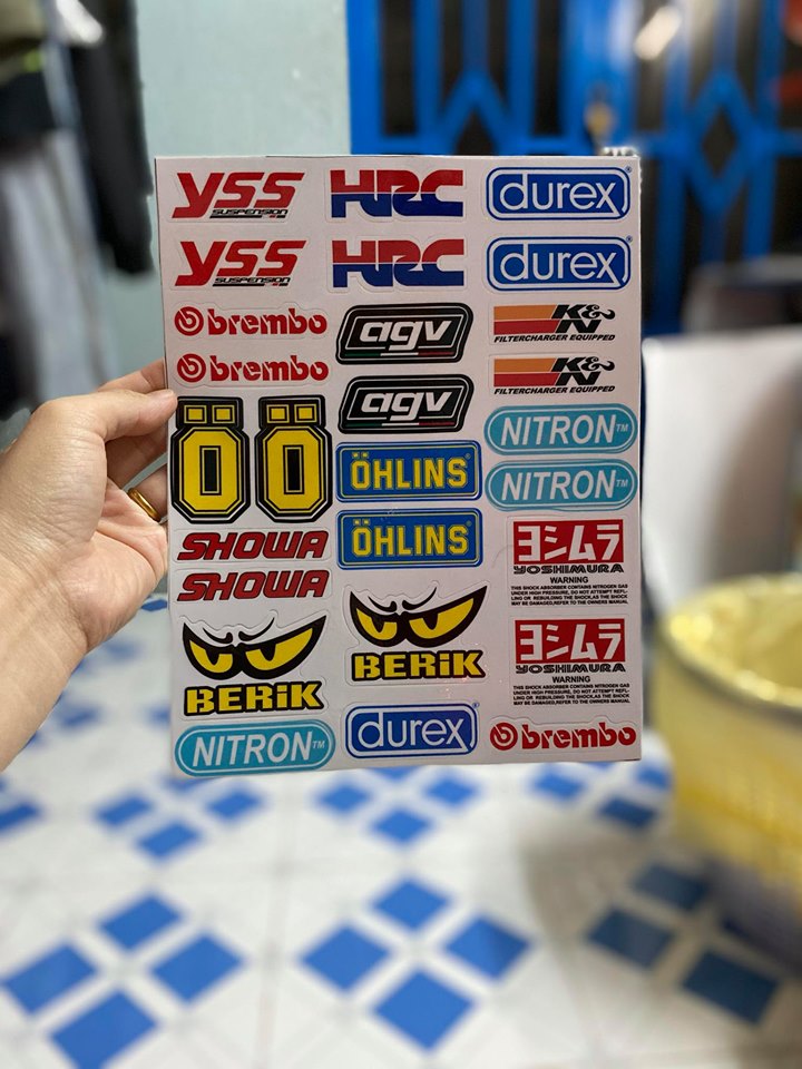 [HCM]TEM LOGO YSS HRC NỀN TRẮNG  CON MẮT BERIK