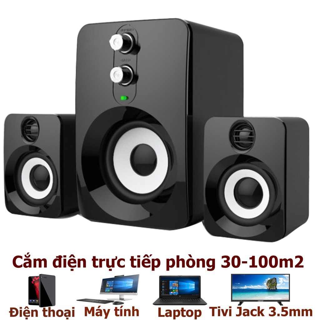 (SIÊU RẺ - SIÊU CHẤT) Loa Vi tính 2.1 FT10  Âm Thanh Sống Động - Loa Laptop PC - ADP118