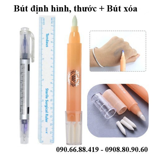 [HCM]Set Bút định hình không trôi chân mày môi mí + Bút xóa định hình phun xăm