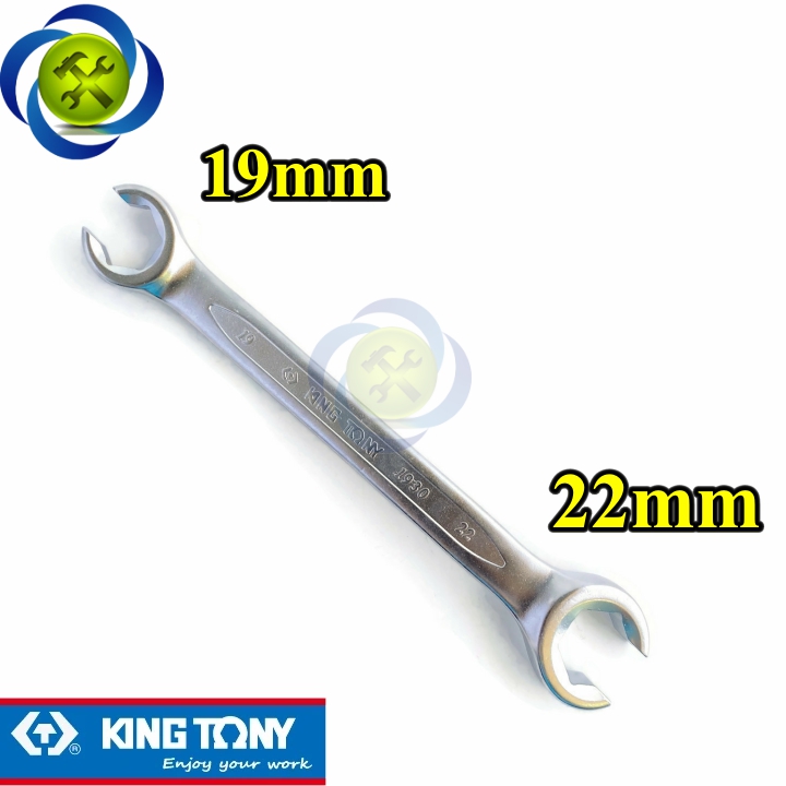 Cờ lê mở ống dầu 19mm -22mm kingtony 19301922 loại hai đầu