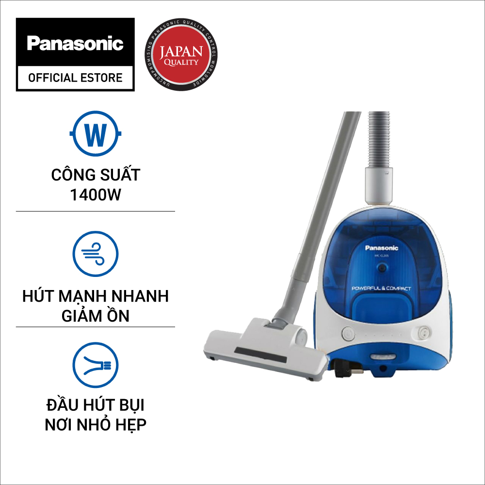 Máy Hút Bụi Panasonic MC-CL305BN46 - Thiết kế nhỏ gọn - Bảo hành chính hãng 12 tháng