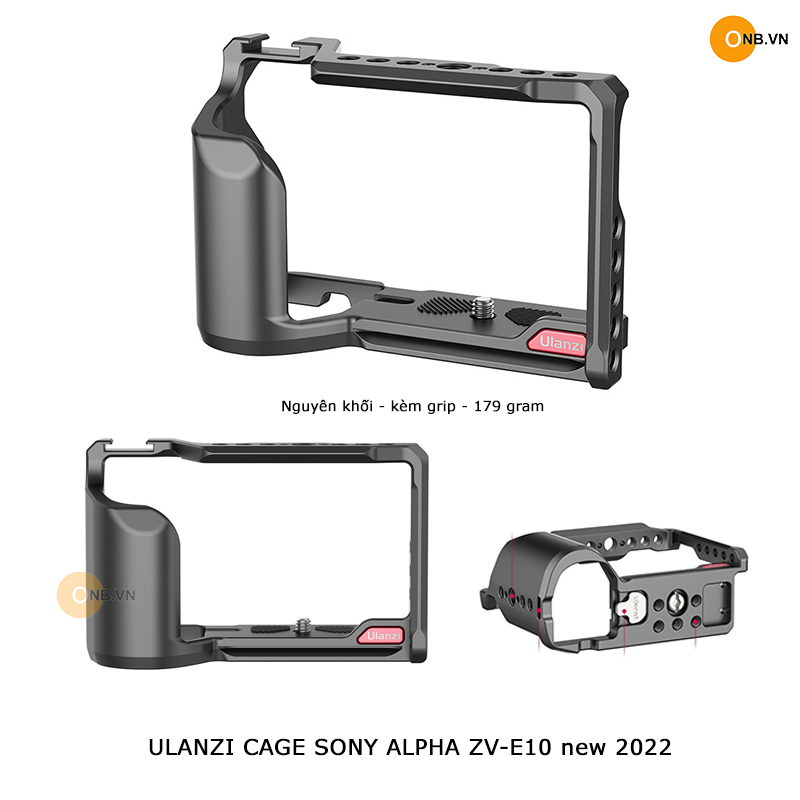 Ulanzi cage sony alpha zv-e10 - khung bảo vệ vlog