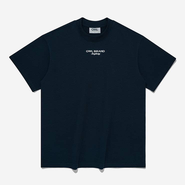Owl brand® simplicity tee - áo thun nam hoạ tiết in chữ / navy