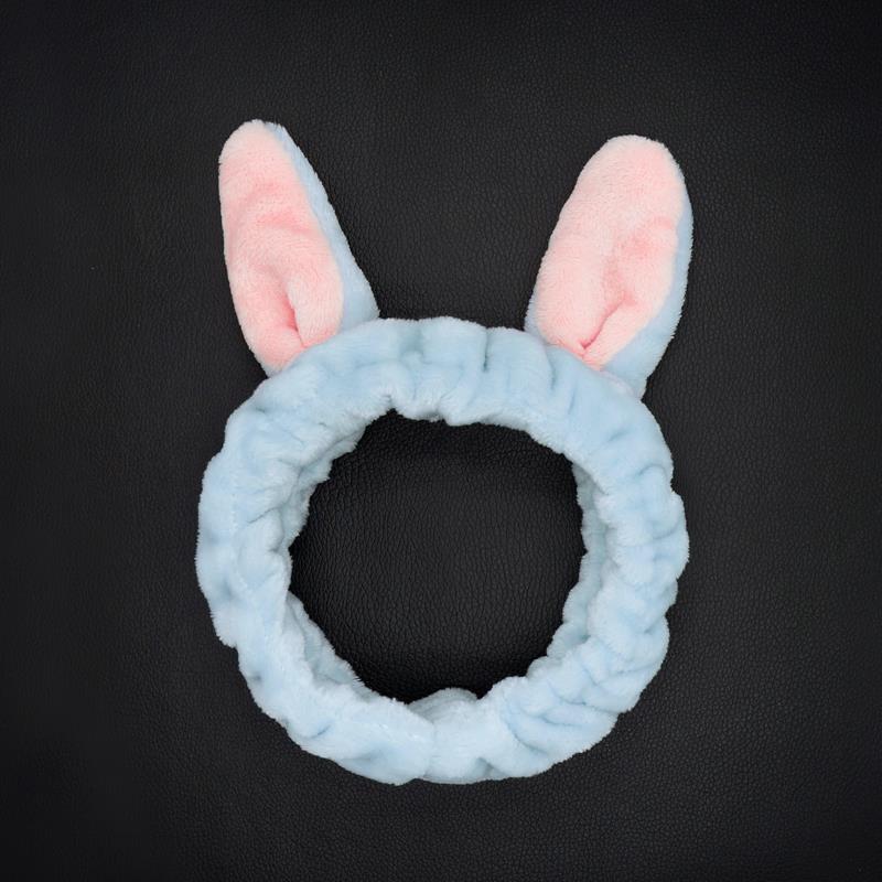Băng đô rửa mặt tai thỏ 3d siêu xinh - băng đô turban trang điểm tai thỏ cute