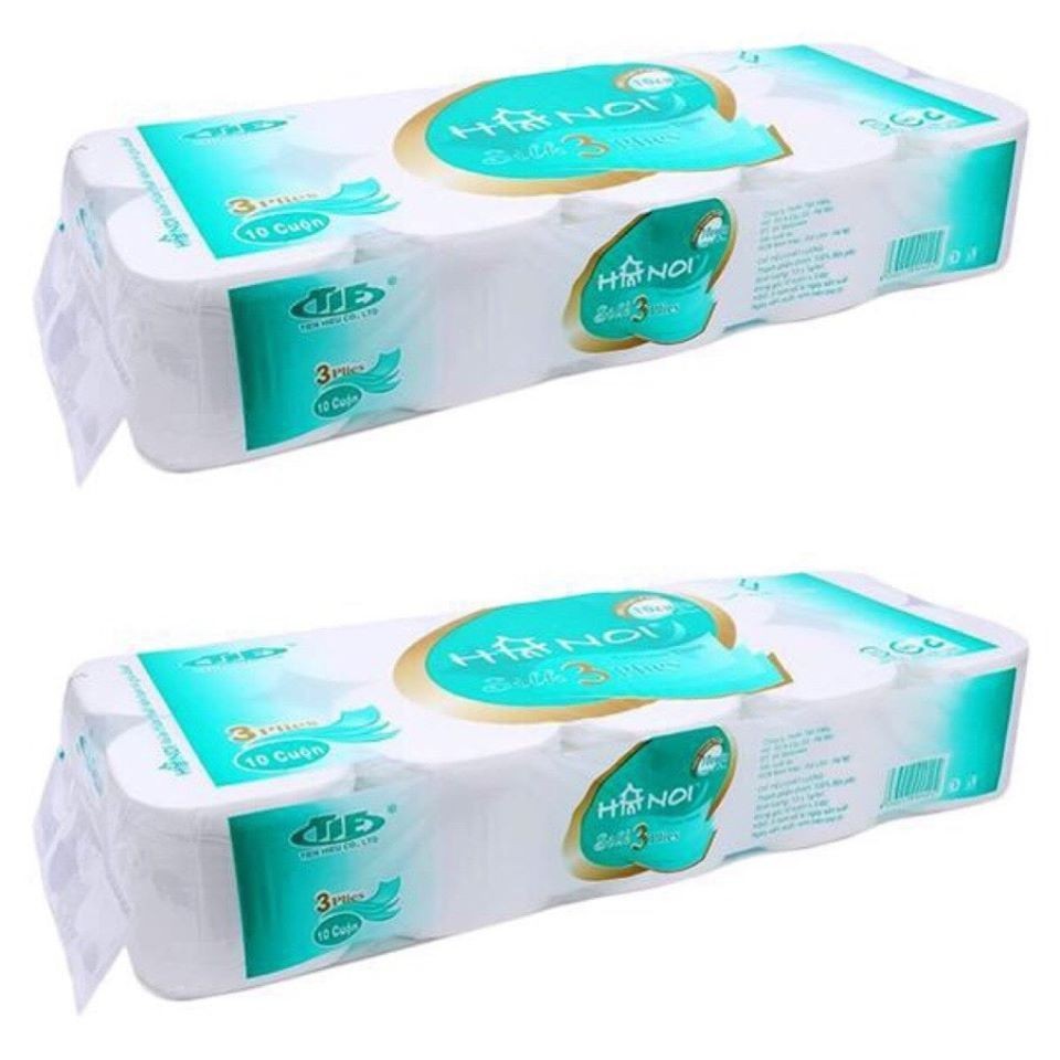 Giấy vệ sinh hà nội 10 cuộn 3 lớp
