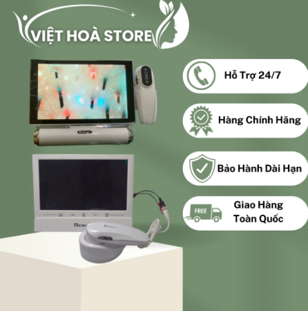 Máy soi da meiboyi 3 chế độ phân tích da tầng sâu và độc tố chính hãng