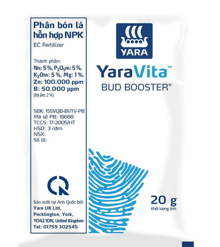 Bud booster gói 20gr phân bón lá Yara vita