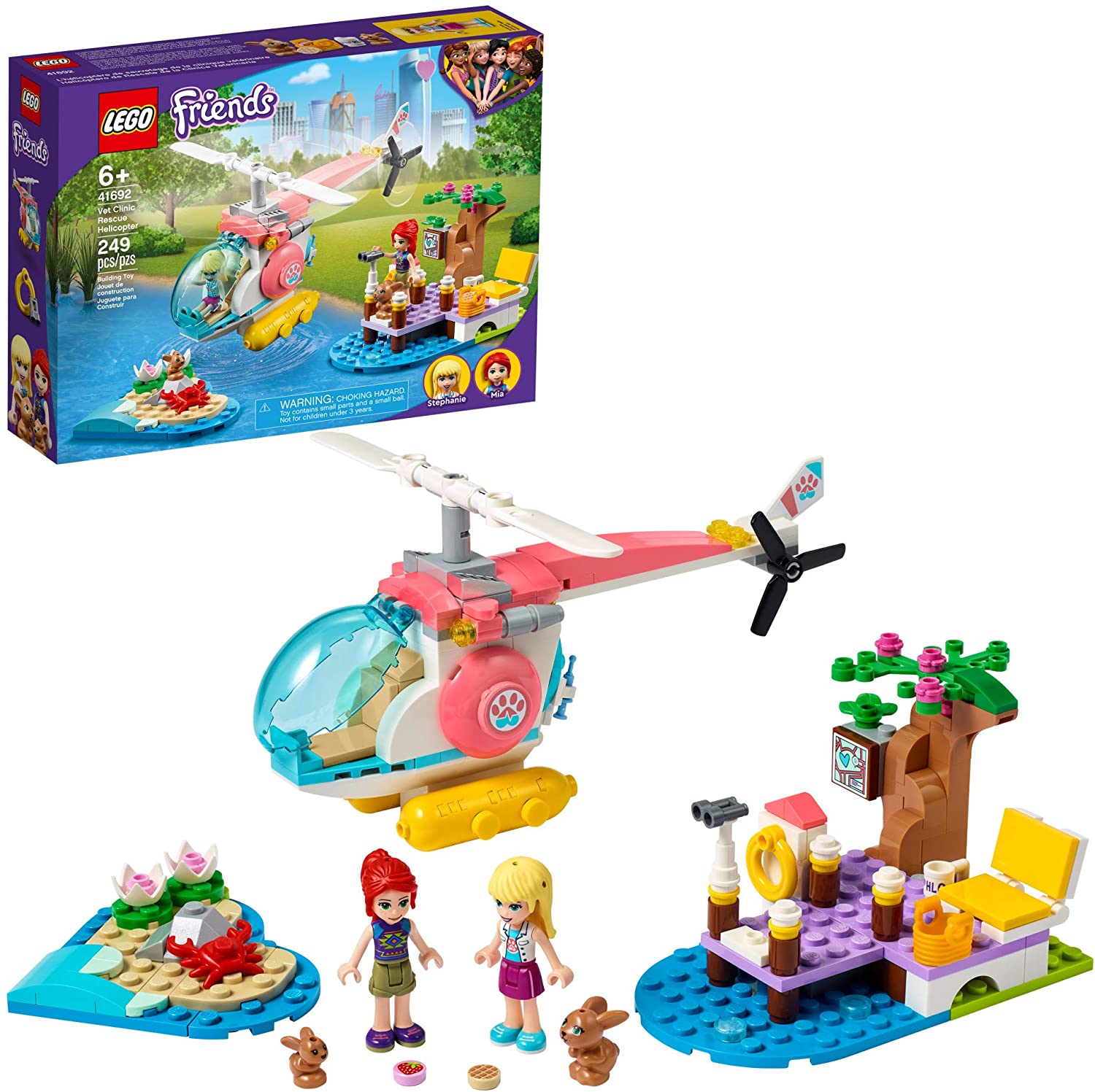 Đồ chơi LEGO FRIENDS- Trực Thăng Giải Cứu Thú Cưng - 41692
