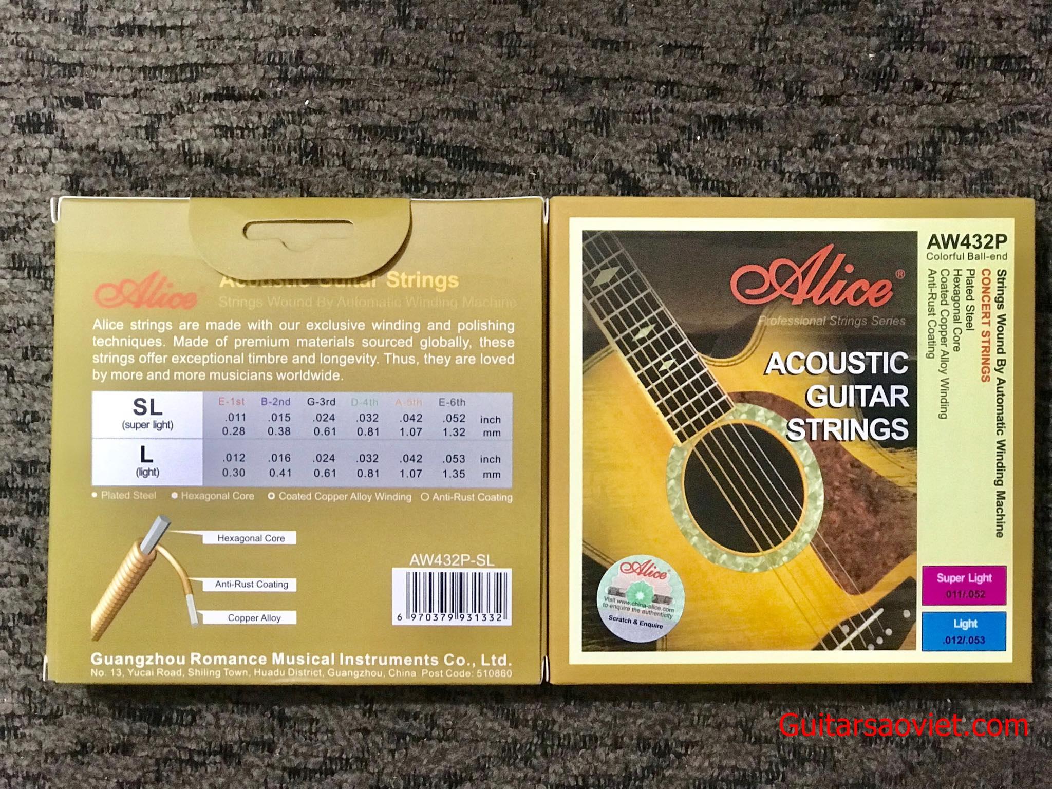 [HCM]Dây đàn guitar Acoustic AW432