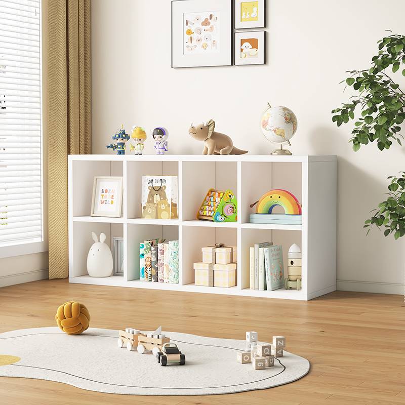 Kệ sách để sàn kệ tổ ong 8 ô đa tầng bằng gỗ kệ sách để cạnh bàn làm việc - gm114 / ga33 / gm62 / ga22