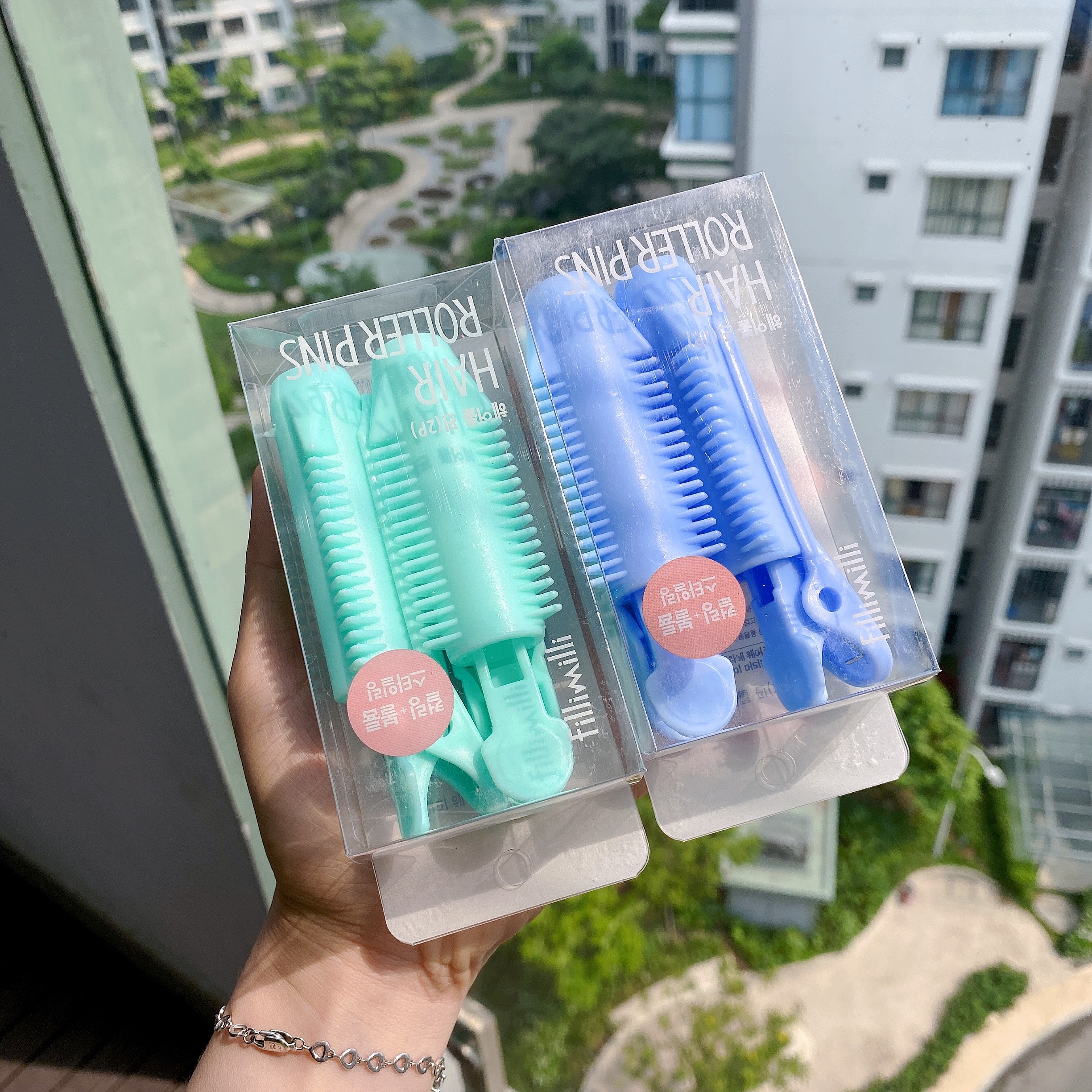 Kẹp uốn phồng chân tóc tự nhiên