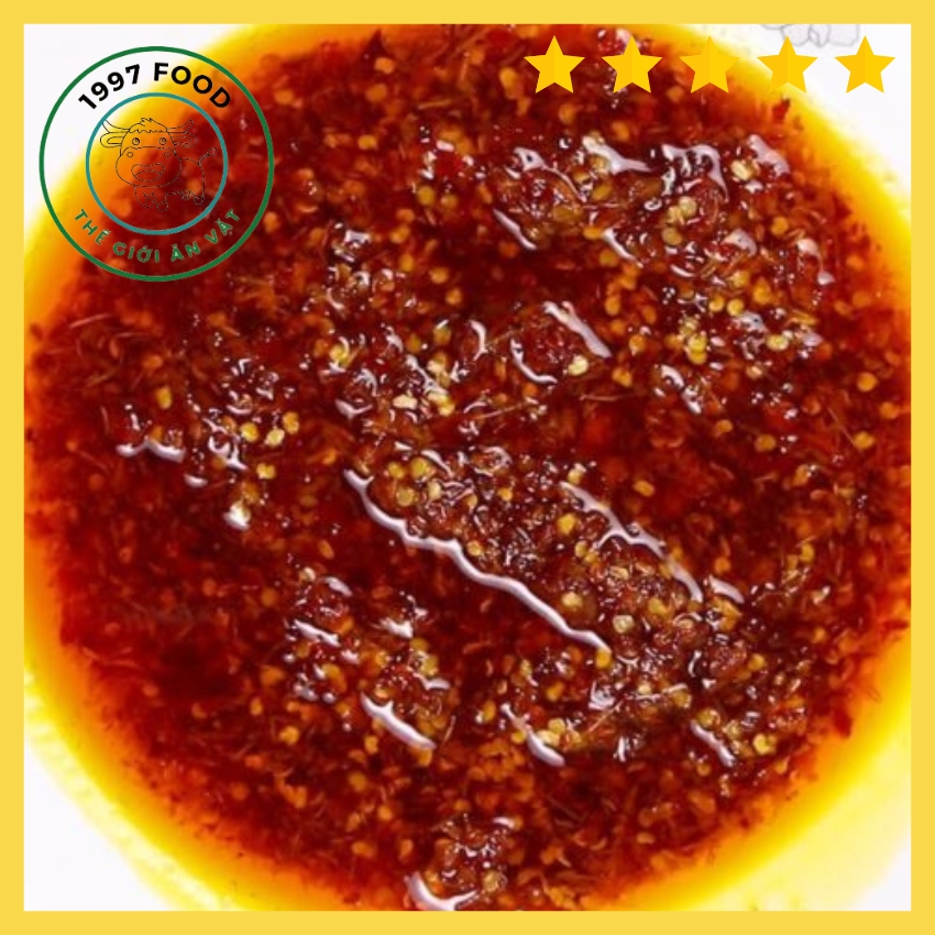 Bịch sate ớt rim cay thơm ngon dùng trộn bánh tráng trộn - sate ớt trộn bánh tráng siêu ngon siêu thơm - dầu ớt cay ngon 500gr _1997food