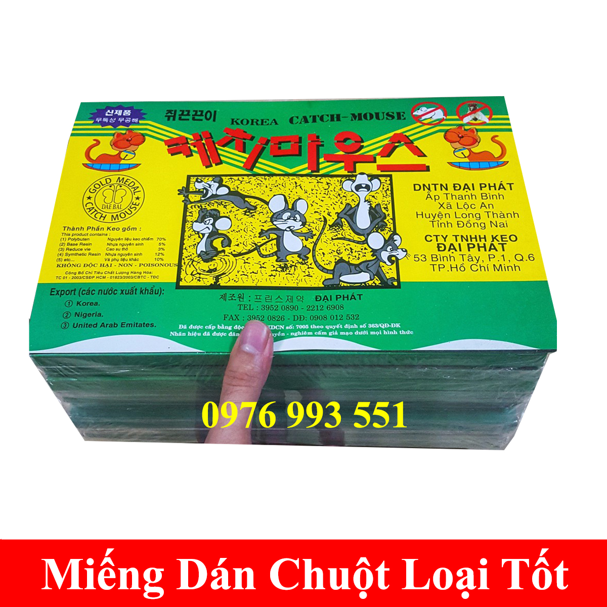 10 miếng keo dính chuột Hàn Quốc Siêu Dính