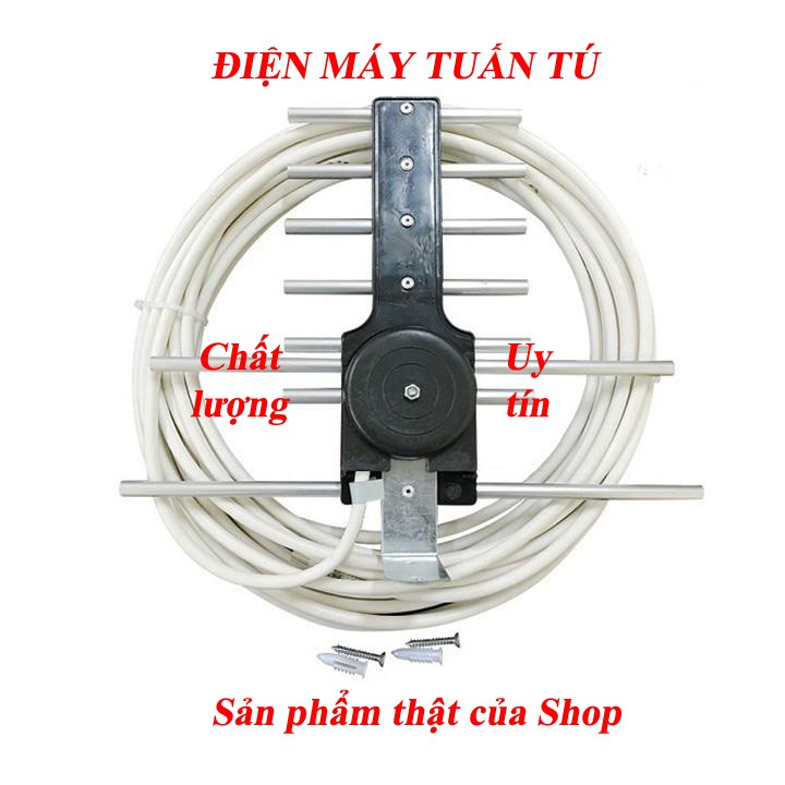 Ăng ten tivi thu sóng dvb t2 dây 12m